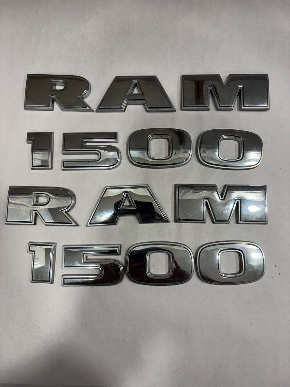 Dodge Ram 1500 Chrome Door Emblems Badges Set OEM